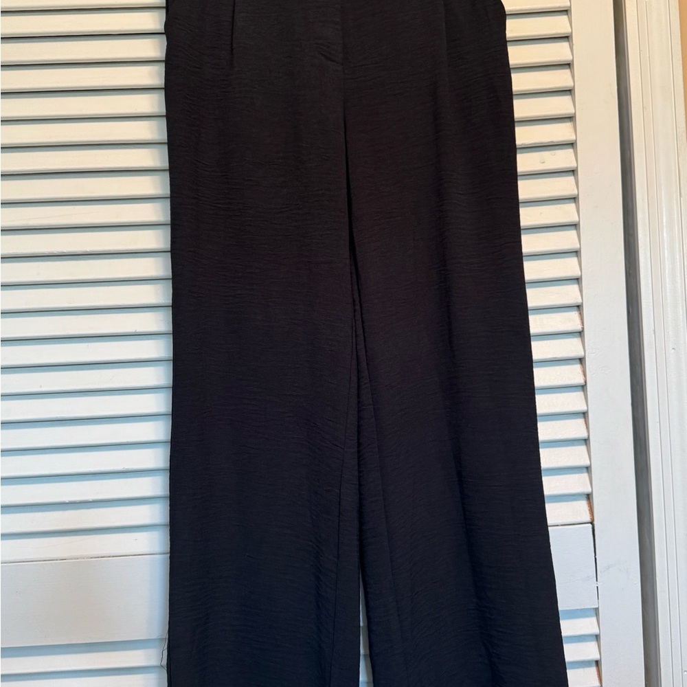Classic Black Wide-Leg Women's Pants